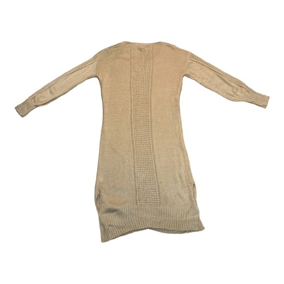 Khaki Loose Knit Maxi Sweater Dress - M - Picture 2 of 8
